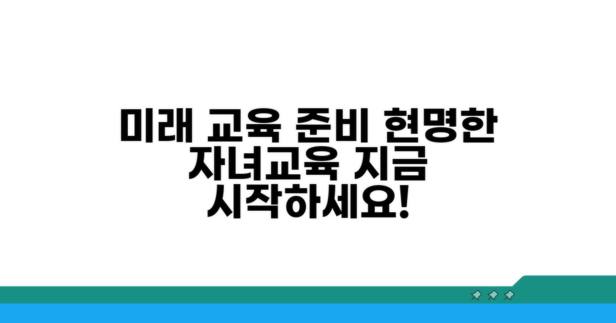 미래 자녀 교육 위한 현명한 준비