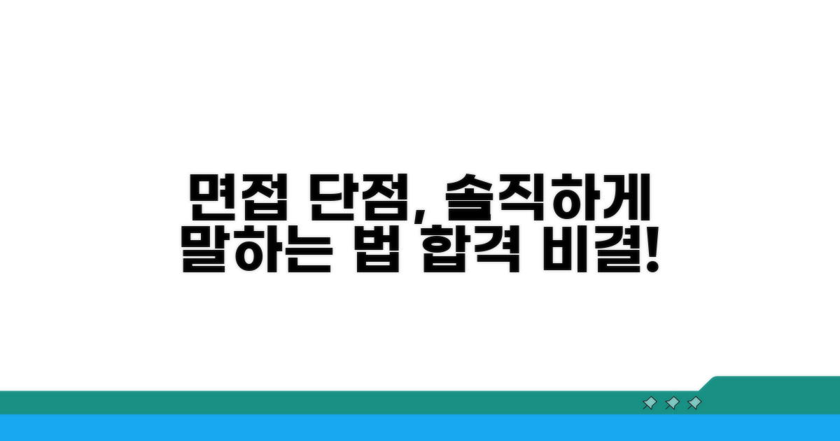 면접 단점, 솔직하게 말하는 법