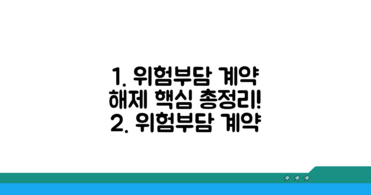 위험부담 계약 해제 개념 이해