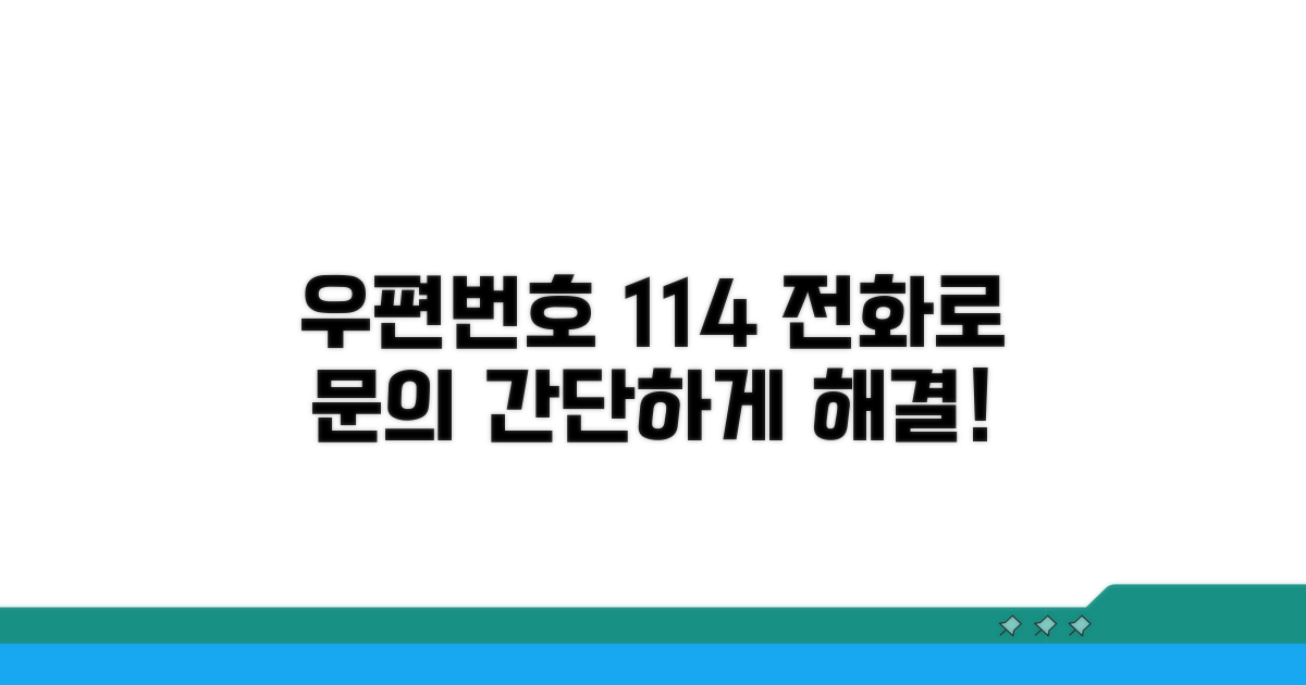 전화로 우편번호 114 문의 방법