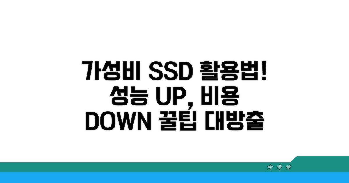 가성비 SSD 활용법 더하기