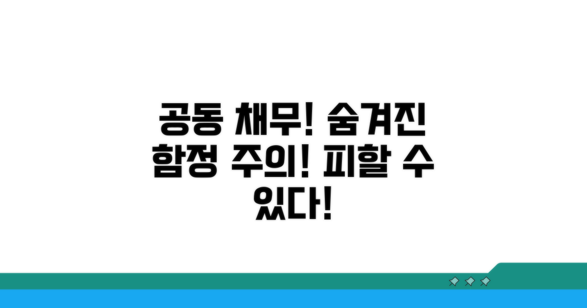 주의해야 할 공동 채무 함정