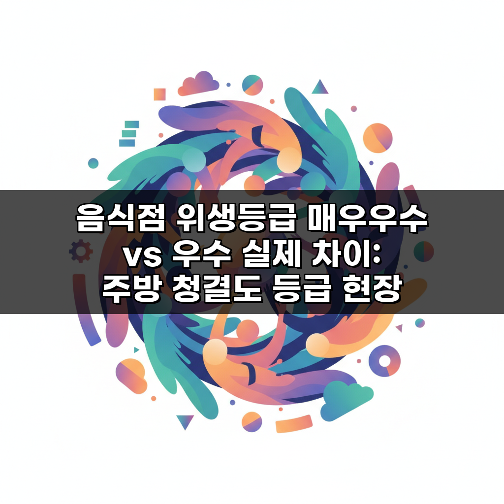 음식점 위생등급 매우우수 vs 우수 실제 차이: 주방 청결도 등급 현장 비교 꿀팁
