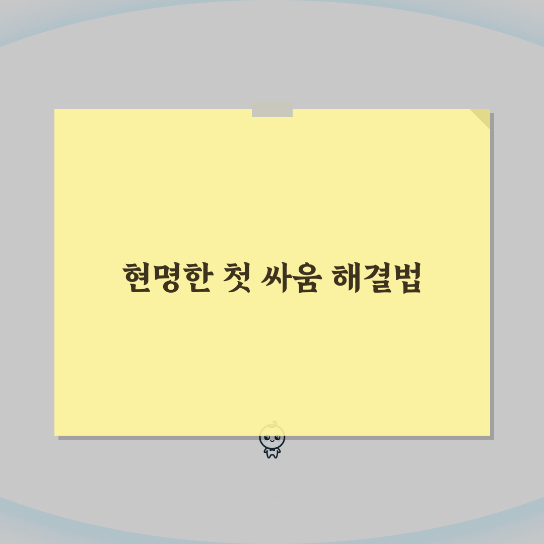 신혼부부 첫 싸움 해결 방법 화해하는 법 | 부부 싸움 후 화해 대화 총정리: 7단계 솔루